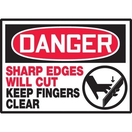 ACCUFORM OSHA DANGER SAFETY LABEL SHARP LEQM139XVE LEQM139XVE